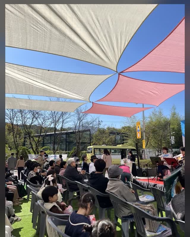Visitors at the community event